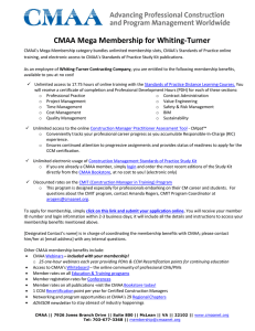 CMAA Mega Membership for Whiting-Turner