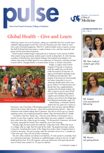 Global Health – Give and Learn