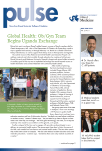 Global Health: Ob/Gyn Team Begins Uganda Exchange