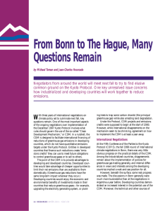 From Bonn to The Hague, Many Questions Remain