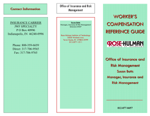 WORKER’S COMPENSATION REFERENCE GUIDE