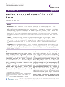 mmView: a web-based viewer of the mmCIF format Open Access