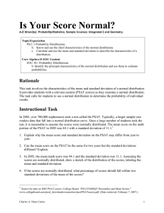 Is Your Score Normal?
