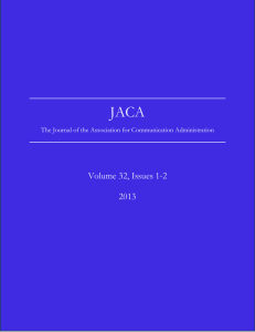 JACA Volume 32, Issues 1-2  2013