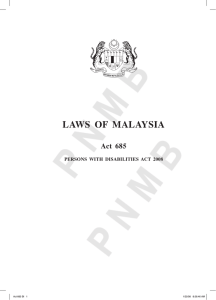 LAWS  OF  MALAYSIA Act  685