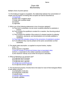 Chem 464 Biochemistry