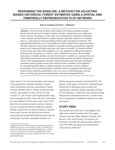 REDRAWING THE BASELINE: A METHOD FOR ADJUSTING TEMPORALLY REPRESENTATIVE PLOT NETWORK