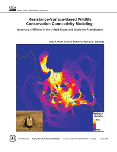 Resistance-Surface-Based Wildlife Conservation Connectivity Modeling: