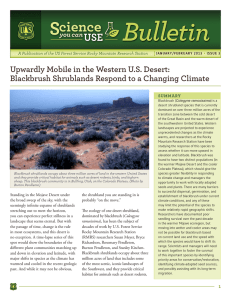 Bulletin Upwardly Mobile in the Western U.S. Desert: SUMMARY