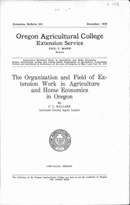 Oregon Agricultural College Extension Service