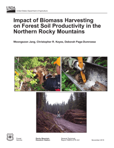 Impact of Biomass Harvesting on Forest Soil Productivity in the