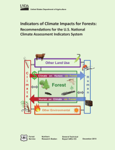 Indicators of Climate Impacts for Forests: Recommendations for the U.S. National