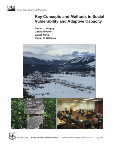 Key Concepts and Methods in Social Vulnerability and Adaptive Capacity Carina Wyborn