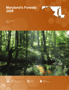 Maryland’s Forests 2008 Resource Bulletin NRS-58