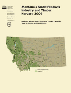 Montana’s Forest Products Industry and Timber Harvest, 2009