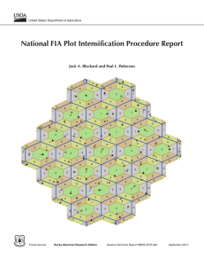 National FIA Plot Intensification Procedure Report United States Department of Agriculture