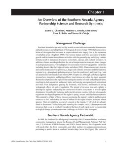 Chapter 1 An Overview of the Southern Nevada Agency Management Challenge