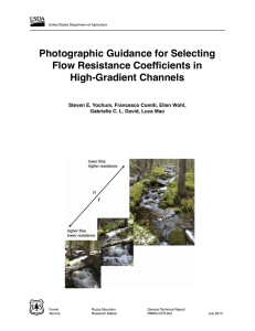 Photographic Guidance for Selecting Flow Resistance Coefficients in High-Gradient Channels