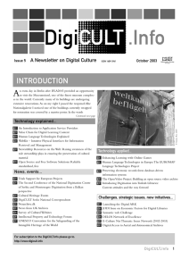.Info A INTRODUCTION A Newsletter on Digital Culture