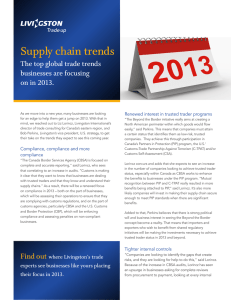 Supply chain trends The top global trade trends businesses are focusing