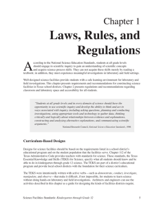 A Laws, Rules, and Regulation Chapter 1