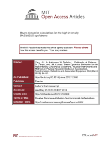 Beam dynamics simulation for the high intensity DAEdALUS cyclotrons Please share