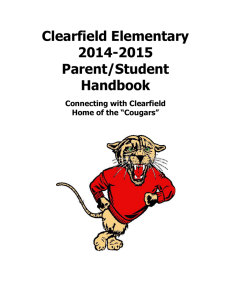 Clearfield Elementary 2014-2015 Parent/Student Handbook