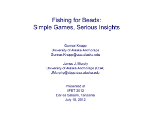 Fishing for Beads: Simple Games, Serious Insights