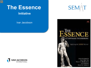 The Essence Initiative  Ivar Jacobson