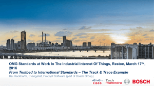 OMG Standards at Work In The Industrial Internet Of Things,... , 2016