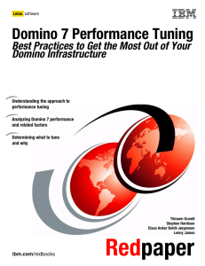 Domino 7 Performance Tuning Domino Infrastructure Front cover