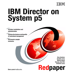 IBM Director on System p5 Front cover
