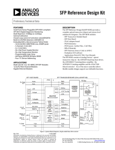 A SFP Reference Design Kit Preliminary Technical Data