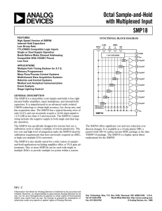 a Octal Sample-and-Hold with Multiplexed Input SMP18