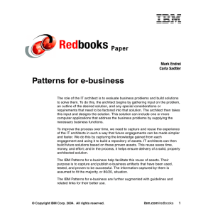 Red books Patterns for e-business Paper