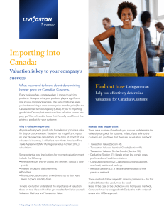 Importing into Canada: Find out how