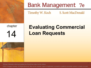 14 Evaluating Commercial Loan Requests 1