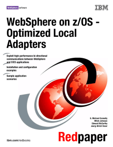 WebSphere on z/OS - Optimized Local Adapters Front cover