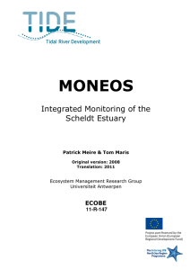 MONEOS  Integrated Monitoring of the Scheldt Estuary