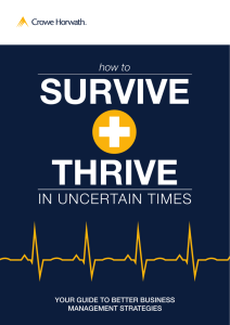 SURVIVE THRIVE IN UNCERTAIN TIMES how to