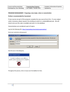 Course Leaf Documentation Proposing New Programs Academic Information &amp; Systems