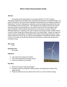 Wind Turbine Demonstration Guide