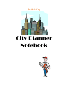 City Planner Notebook Build-A-City