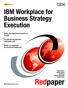 IBM Workplace for Business Strategy Execution Front cover