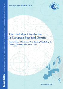 Thermohaline Circulation in European Seas and Oceans MarinERA A Posteriori