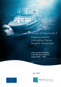 Oceans of Opportunity II Exploring Ireland’s International Marine Research Partnerships