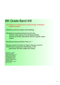 6th Grade Band 9/8
