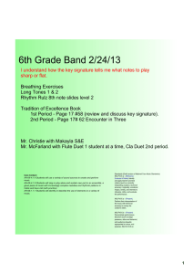 6th Grade Band 2/24/13
