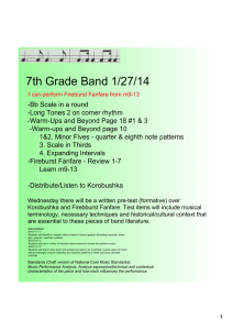 7th Grade Band 1/27/14