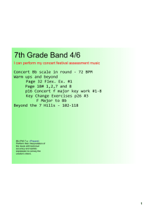 7th Grade Band 4/6